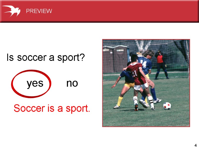 4          Is soccer a sport?